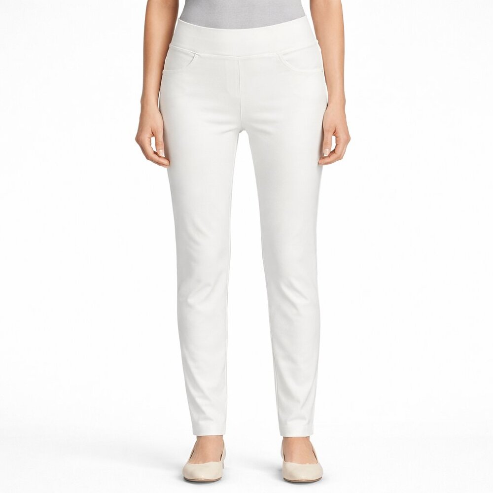Wicked by Women with Control Pull On Pants White Slim Ankle Stretch Size XS